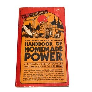 VTG 1974 Mother Earth News Handbook of Homemade Power Energy Crisis Paperback